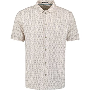 No Excess Shirt short sleeve allover printed offwhite