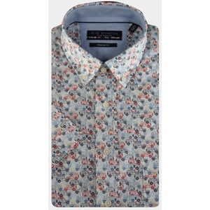 R.B. Boston Casual hemd korte mouw regular fit met autoprint 516670/310