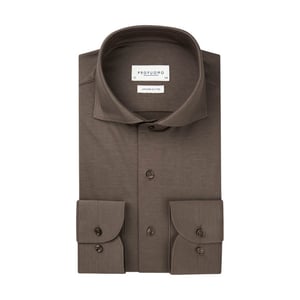 Profuomo Japanese knitted overhemd met lange mouwen