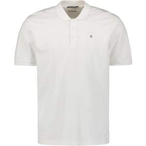 No Excess Polo pique solid stretch white