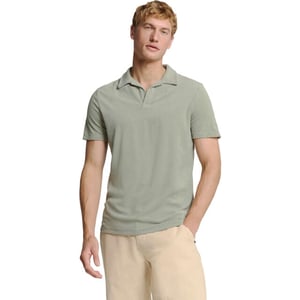 No Excess Polo revers solid terry knit smoke