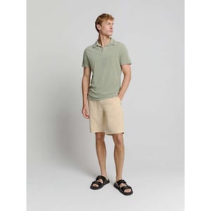 No Excess Polo revers solid terry knit smoke