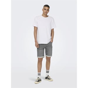 Only & Sons onsply life reg gr jog sho pk 8583 22018583 grey denim