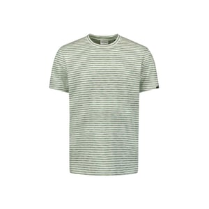 No Excess T shirt crewneck multi cloured melange stripes dessin