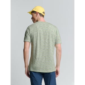 No Excess T shirt crewneck multi cloured melange stripes dessin