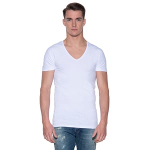 Slater Stretch t-shirt diepe v-hals 2-pack