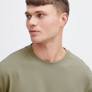 Solid Casual t-shirt heren
