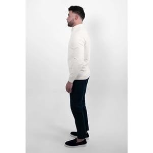 Vercate Luxe half zip off white