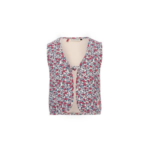Looxs Revolution Gewatteerd gilet wildflower voor meisjes in de kleur