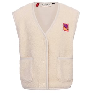 Looxs Revolution Oversized gilet teddy offwhite voor meisjes in de kleur