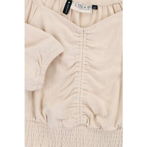 Looxs Revolution Top viscose / linnen zand voor meisjes in de kleur