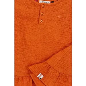 Looxs Revolution Zomerse katoenen krinkel top voor meisjes in de kleur