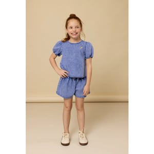 Looxs Revolution Washed denim short voor meisjes in de kleur