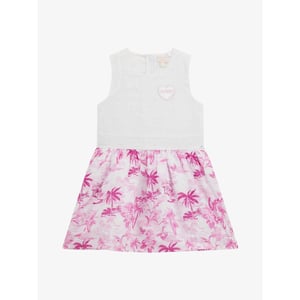 Guess Meisjes jurk mixed fabric