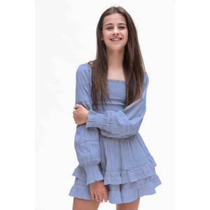 Looxs Revolution Boho jurk/short sky voor meisjes in de kleur