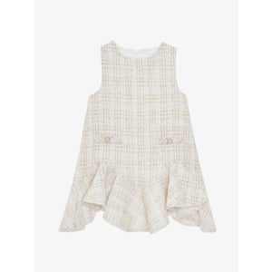 Patachou Meisjes jurk ecru gold tweed