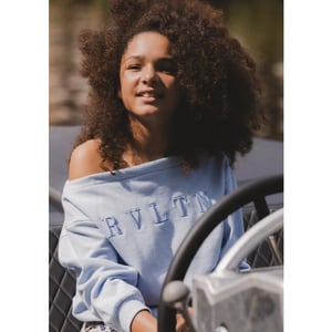 Looxs Revolution Sweater blue pastel voor meisjes in de kleur