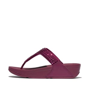 FitFlop Lulu maxi-crystal toe-post sandals