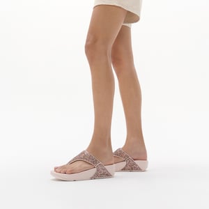 FitFlop Lulu multi-tonal glitter toe-post sandals