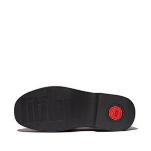 FitFlop F-luma chunky-snaffle leather demi-wedge loafers