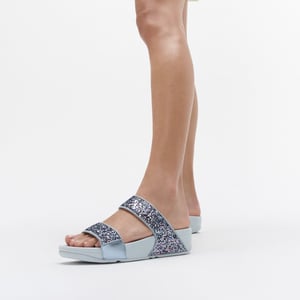 FitFlop Lulu multi-tonal glitter slides