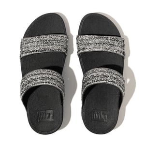 FitFlop Lulu shimmerweave slides
