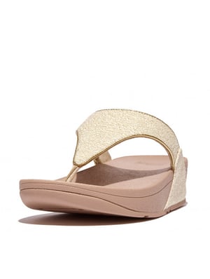 FitFlop Lulu shimmerweave toe-post sandals