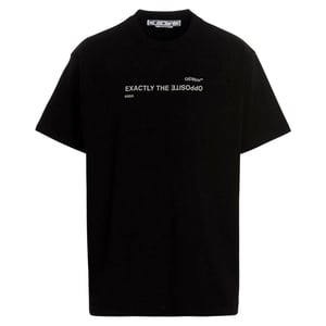 Off-white Spiral Opposite Over Short Sleeve Tee Black