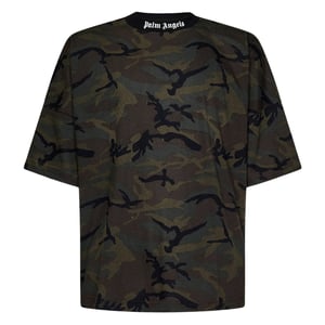 Palm Angels Camo Classic Logo Oversize T-shirt Militär