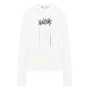 Off-white Graffiti Layerz Slim Hoodie Wit