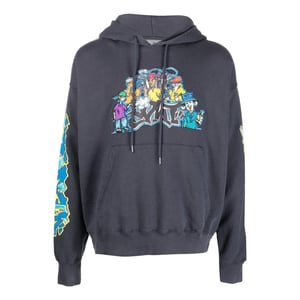 Off-white Graffiti Pupp Skate Hoodie Outerspace