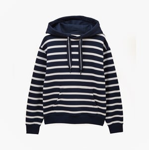 Joules Milbourne Womens Hoodie Navy/white Stripe