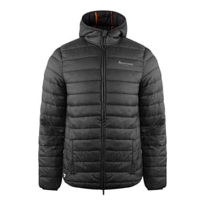 Aquascutum Gewatteerd logo-jack heren Londen (Zwart)