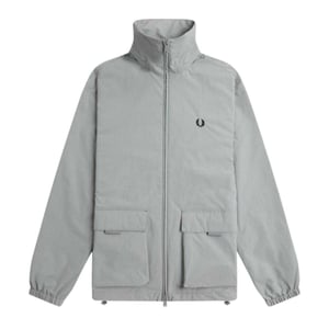 Fred Perry Heren Jas met Opgenaaide Zakken (Grijs)