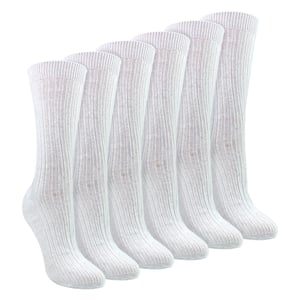 Dam 6-pack 100% bomull andningsbara mjuka strumpor