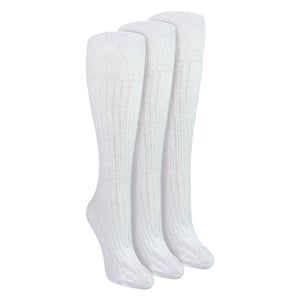 Dam 3-pack Knästrumpor 100% Bomull Mjuka Andningsbara