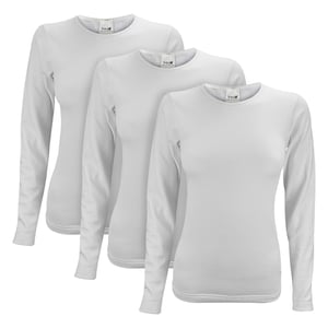 3 Pack Ladies Long Sleeved Thermal Top for Winter