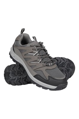 'Highline II' Mens Walking Shoes Breathable EVA Cushioned Suede Mesh Upper Dark Grey