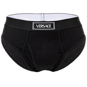 Versace Tex Geribbelde Katoenen Slip