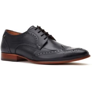 Base London Barbera Excel Läder Herr Svarta Brogues Skor