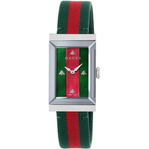 Gucci YA147404 G-Frame Multikleur Dameshorloge - Elegante Ontwerp met Zwitsers Uurwerk