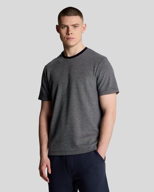 Lyle & Scott Tvåfärgad T-shirt - Midnattsblå