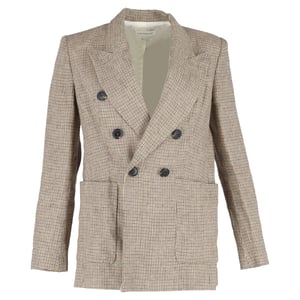 Isabel Marant Dubbelzijdige Blazer in Bruin Wol