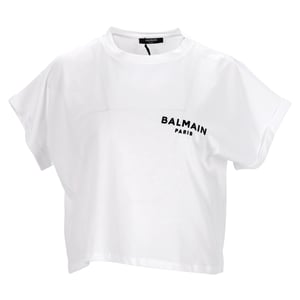 Balmain Crop Top in White
