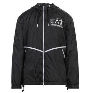 Ea7 Black Hooded Jacket