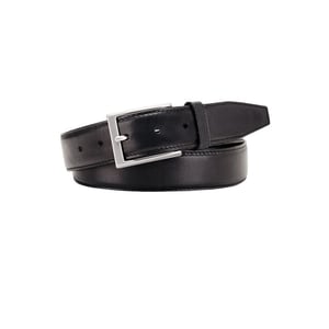 Michaelis Black leather belt