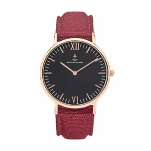 Kapten & Son Black bordeaux canvas campina 4251145201777