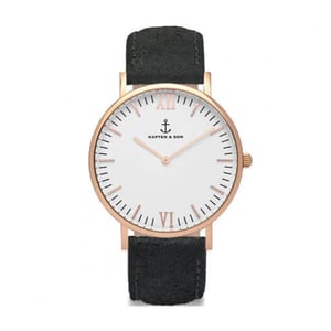 Kapten & Son Black vintage leather campina 4251145211547