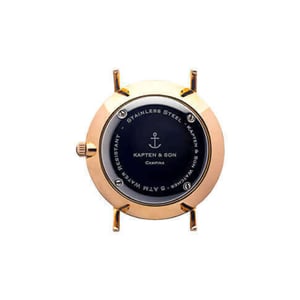 Kapten & Son Horloge black brown vintage leather campus 4251145223571