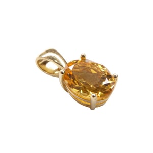 Christian 14 karaat gouden hanger met citrien